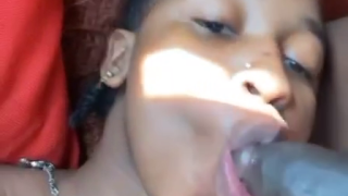 Tolashe Sucking Big Black Dick comfrotably