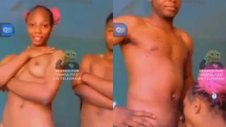 Unizik Boy Pose Nude With His Girlfriend And Lets Her Suck His Dick In Front Of Camera