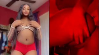 Naija Instagram Girl Shows Off Her Boobs And Fingers Her Pussy