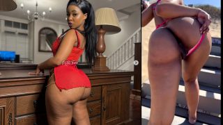 Mzansi Petite Tumi Shifts Her Panties Shows Off Tight Pussy