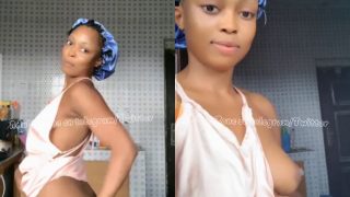 Light Skin Naija Girl On Buzzcast Showing Off Breast, Moving Around Without Panties