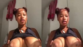 Teen Mzansi Girl Showing Off Her Big Boobs Nude