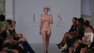 Check Out This Nude Fashion Run Way As The Models Walk Down the Isle Naked