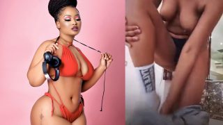 Hot Mzansi Sexy “Cyan Boujee” Strips Naked Shows Off Her Pussy And Boobs