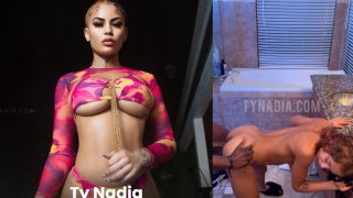 Petite Tynadia Fucked Hot Doggy In The Bathroom