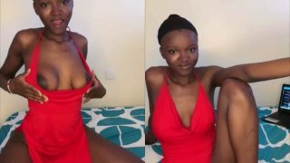 Slim Petite Naija Girl On Buzzcast Live Flashing Her Boobs And Pussy