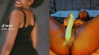 Kenyan Tiktoker “Chantellemuli” Sextape Of Her Fucking Her Pussy With A Cucumber Leaked