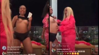 Instagram Baddie Shows Off Her Boobs And Jumps Around On Instagram Live Show