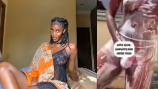 Nude Video Of “Ifunanya The Lawyer” Bathing Naked Out Door