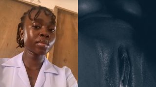 Naija Nurse “AigbedionIvie” Shows Off Her Pussy Post Cum After Masturbating