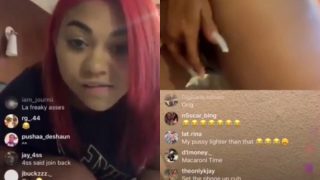 Redmulattoo Fingers Her Pussy On Instagram Live