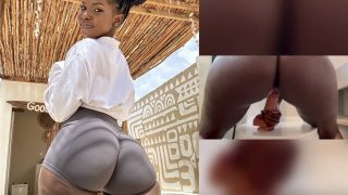 Hot Mzansi Model post_rion “ohrionstar” (riri.x) Rides Her Dildo On A Toilet Sitter