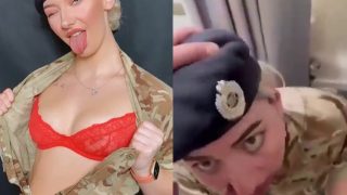 Sextape Of Katiejonesprincess As A Military Officer Sucking On Her Superior’s Dick