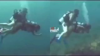 He’s Fucking Her Doggy Underwater