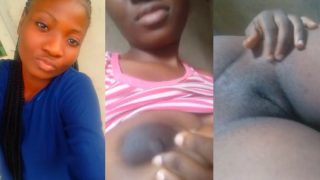 Nigerian Girl “Abigeal” Leaked Her Own Nude Video As She Flaunts Her Boobs And Rubs Her Pussy