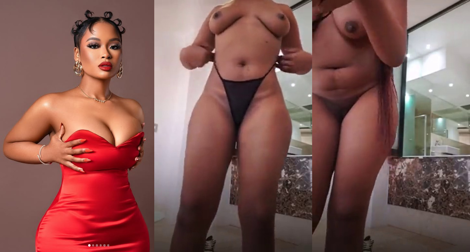 Popular South African Mzansi Social Media Influencer Cyan Boujee Strips  Nude In This Video - Naijapornsite