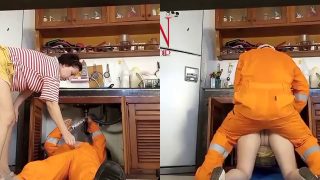 She Seduced And Lets The Plumber Fuck Her So Well