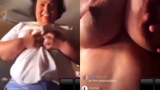 Indonesian Mum Flashes Boobs And Nipples On Buzzcast Live Show