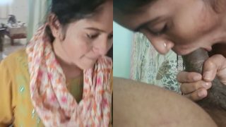 Cheating Indian Bhabhi Wife Sucking On Her Neighbor’s Dick