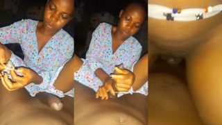 Horny Naija Wife Wears Her Husband A Condom And Rides On His Dick