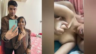 Home Made Indian Porn Of Boyfriend Squeezing Girlfriend’s Boobs And Fucking Her Hard