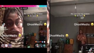 Yoruba Girl On Tiktok Live Showing And Holding Her Big Boobs To Win 5,000 Naira