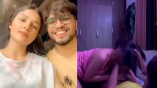 Sexy Indian Girlfriend Sucking Her Horny Boyfriend’s Dick