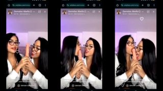 Nude Video Of Gemelas Abello Twins Sucking On A Dildo Together