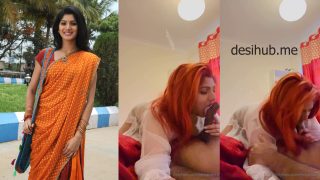 Horny South Indian Movie Actress “Joshna Fernando” Sucks Her Boyfriend’s Dick