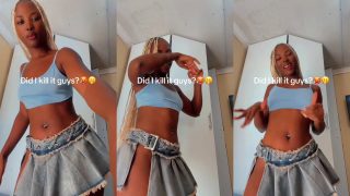 Premly Prem Is Not Putting On Any Panties Inside As She Dances And Grooves