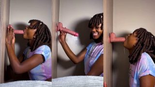Alicia Kanini The Bad Girl Giving Her Wall Mounted Dildo A Blowjob Deep Throat