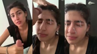 Pakistani Girl Loves Cum Facials As He Cums On Her Face