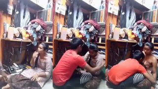 Indian Tamil Girl’s Boobs Sucked By Her Tailor
