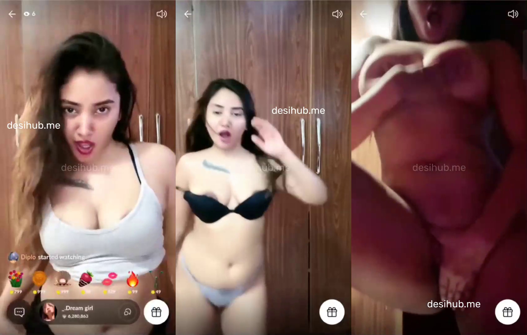 Extended nude display