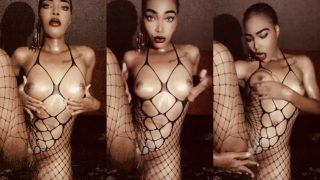 Temi The Baddie In Sexy Net Dress Flaunts Her Boobs, Nipples And Pussy And She’s Available For Hookup In Lagos, Nigeria