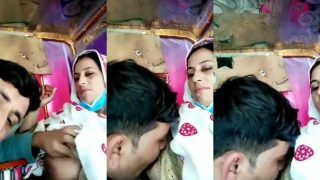 Pakistani Truck Driver Sucks His Wife’s Boobs In The Truck