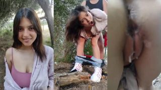 Beautiful Desi Teen Fucked Doggy In The Bush