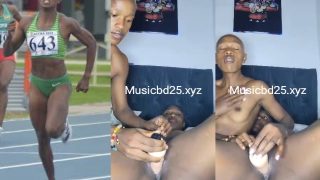 Zambian Olympic Athlete “Rhoda Njobvu” Fucks Her Lesbian Partner’s Pussy With A Dildo