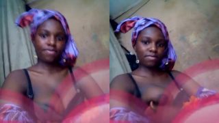 Northern Nigerian Girl Flaunts Her Big Standing Boobs In Nude Video