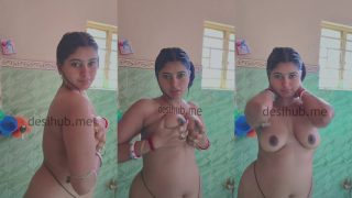 Indian Youtuber “Shevnee” Teasing And Flaunting Her Boobs In The Shower