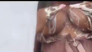 Adaoflondon Rubbing Cum All Over Her Boobs