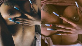 Horny Naija Girl “Dunai” Flaunts Her Boobs And Pierced Nipples