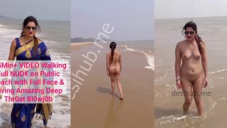 Desi Bhabhi Posing Naked At The Beach