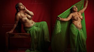 Chubby Hot Indian Model Flaunts Her Boobs In Native Attire