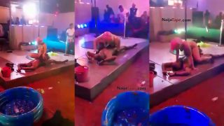 Local Mzansi Stripper Riding A Guy’s Dick On Stage