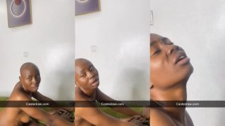 Bald Nigerian Model Riding His Dick So Well As She Moans