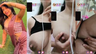 Popular Indian Influencer “Muskan Karia” Flaunting Her Boobs, And Rubbing Her Pussy On Live Stream