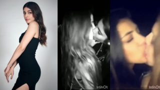 Watch As Indian Model “ALAYA F A.K.A alaya furniturewalla” Kisses Her Friend