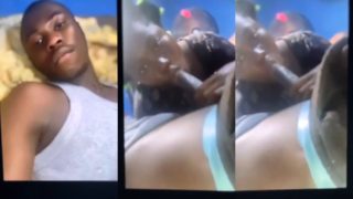 Naija Guy Making A Selfie Video As His Girlfriend Sucks His Dick