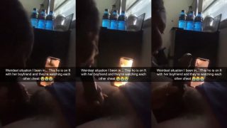Weird Fantasy As She Watches Her Boyfriend Fucking A Lady On Video Call As She Sucks A Random Guy’s Dick